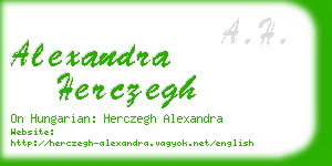 alexandra herczegh business card